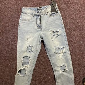 Distressed Boyfriend Jeans